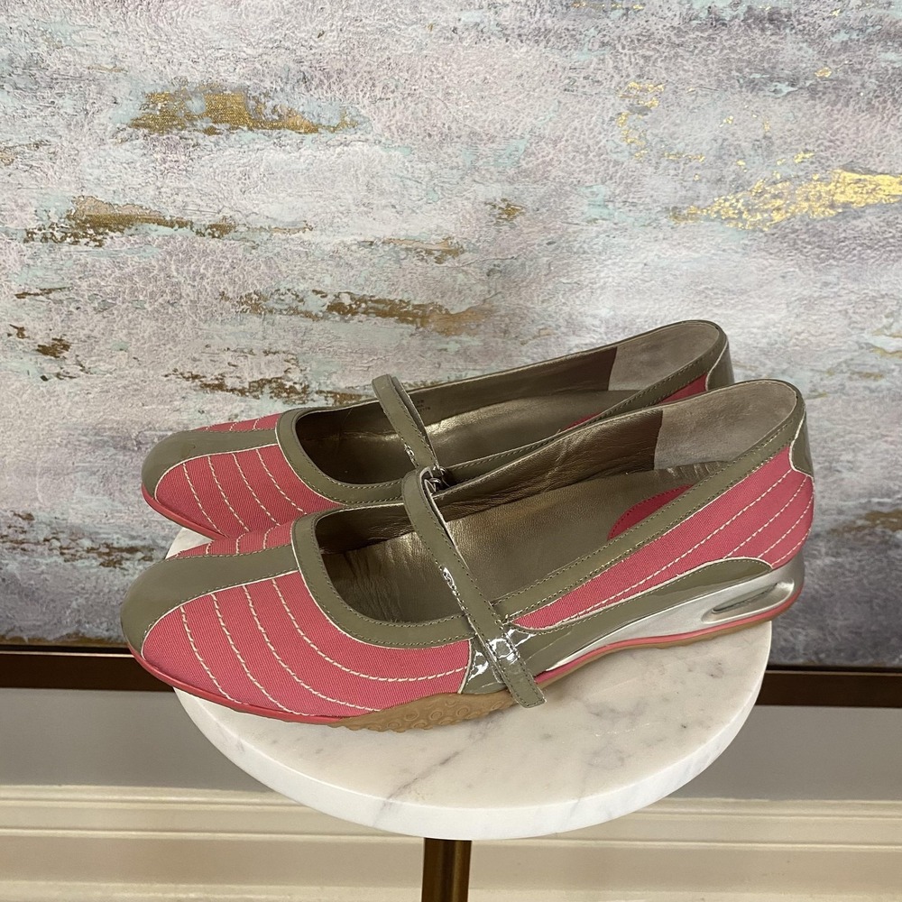 Cole Haan Shoes Womens Size 9 Pink Patent Leather Mary Jane Comfort Flats
